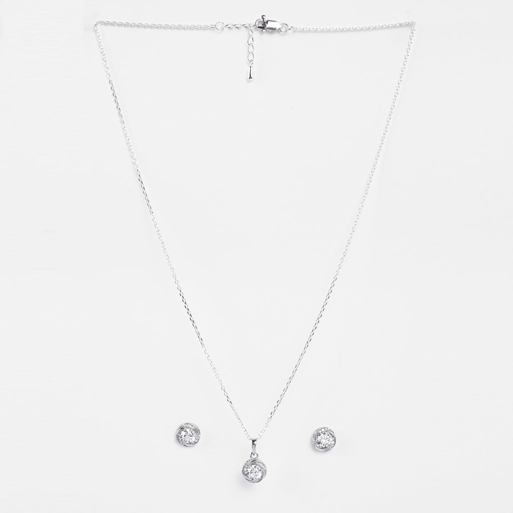 Silver Renzo Designer Jewellery Set