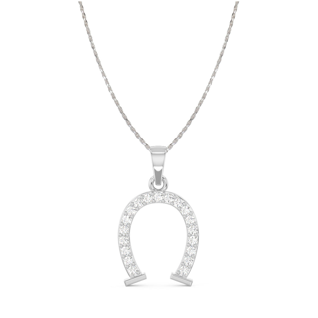 CLARA 925 Sterling Silver Magnet Pendant Chain Necklace 