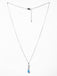 CLARA 925 Sterling Silver Pear Solitaire Pendant Chain Necklace 