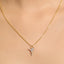 CLARA 925 Sterling Silver Zion Pendant Chain Necklace 