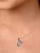 CLARA 925 Sterling Silver Butterfly Pendant Chain Necklace 