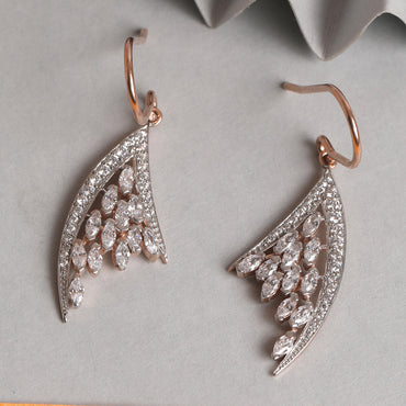 CLARA 925 Sterling Silver Lily Dangler Earrings 