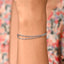 CLARA 925 Pure Silver Double chain Bracelet