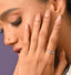 CLARA Pure 925 Sterling Silver Twist Finger Ring with Adjustable Band 