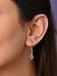 CLARA 925 Sterling Silver Pink Solitaire Earrings 