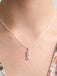 CLARA 925 Sterling Silver 3 Heart Pendant Chain Necklace 