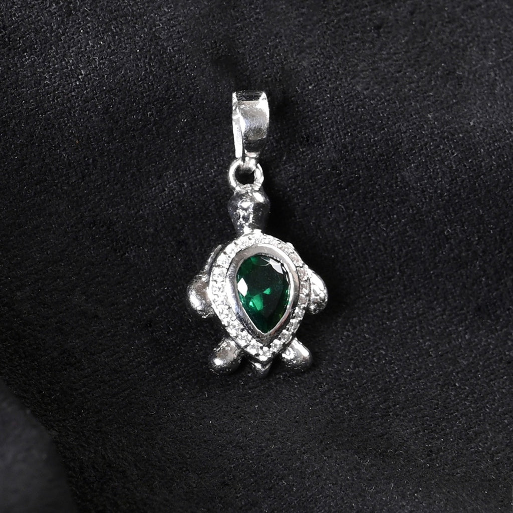 Silver Lucky Tortoise TurtleMen Pendant Necklace with Chain or without Chain
