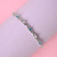 CLARA 925 Pure Silver Blue Infinity Hand Bracelet