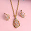 CLARA 925 Sterling Silver Petra Pendant Earring Chain Jewellery Set 