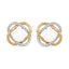 Silver Pearl Stud knot Earrings