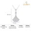 Silver Ginkgo Leaf Pendant Chain