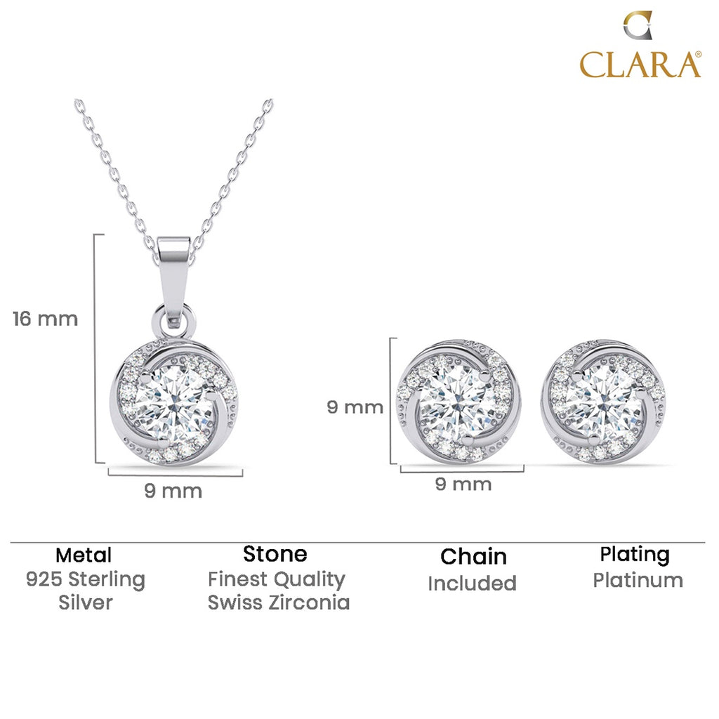Silver Renzo Designer Jewellery Set