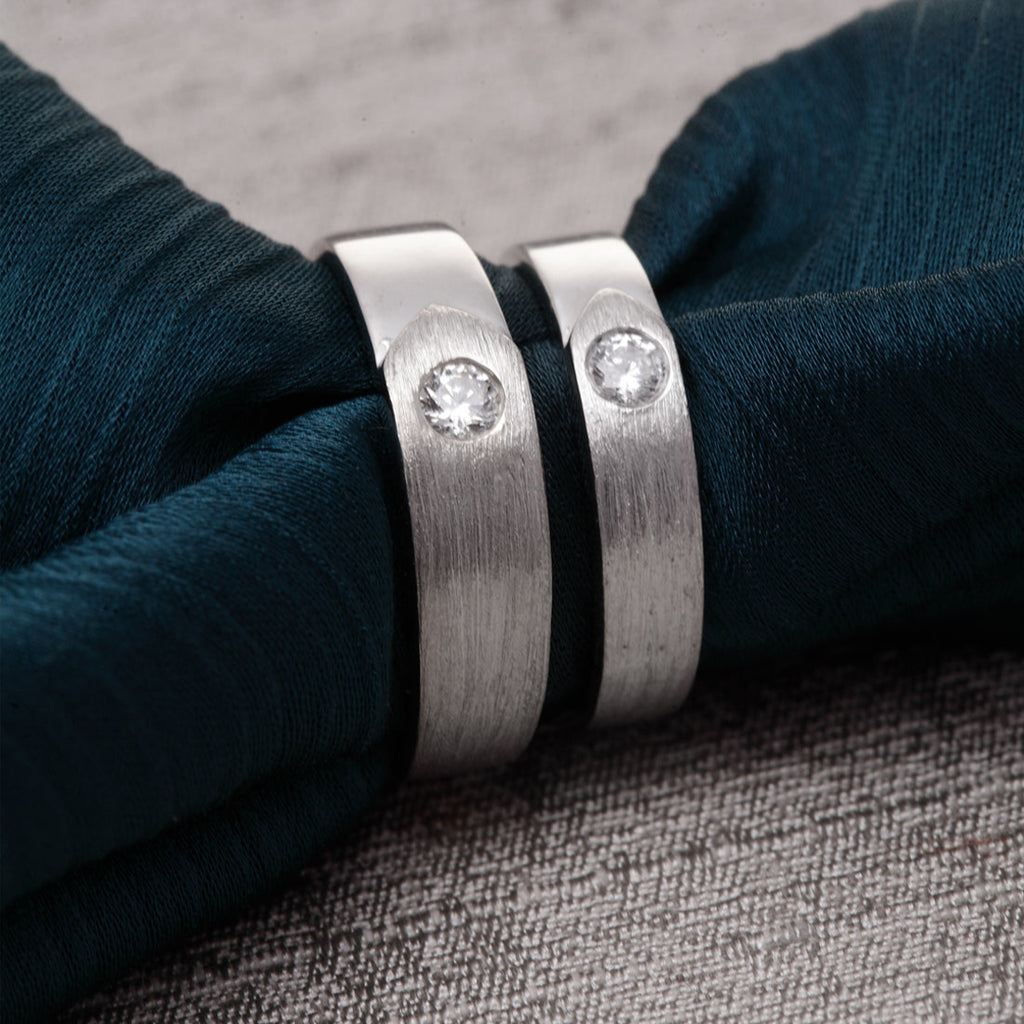 CLARA Pure 925 Sterling Silver Belt Adjustable Couple Band, Promise Rings for Lovers