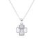 Silver Dainty Clover Pendant Chain 