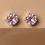 CLARA 925 Sterling Silver Pink Studs Earrings Gift for Kids Girls 