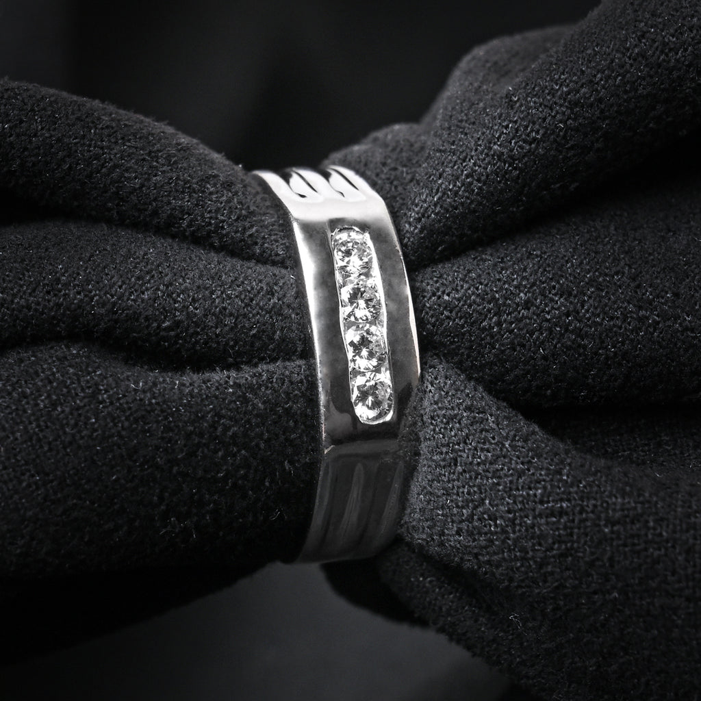 CLARA Real 925 Sterling Silver Enzo Band Ring 