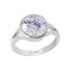 Certified Zircon Zoya Silver Ring 4.8cts or 5.25ratti