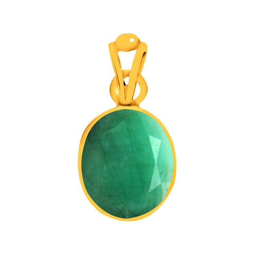 Certified Emerald Panna Panchdhatu Pendant 3cts or 3.25ratti