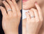 CLARA Pure 925 Sterling Silver Belt Adjustable Couple Band, Promise Rings for Lovers