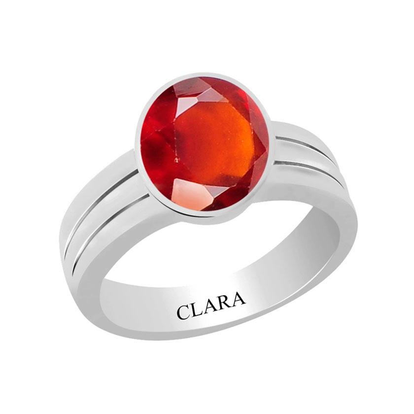 Certified Gomed Hessonite Stunning Silver Ring 3cts or 3.25ratti