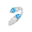 Silver Open Heart Ring