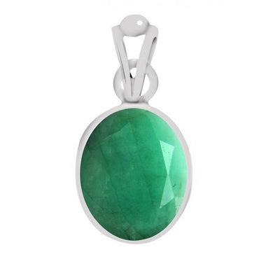 Certified Emerald (Panna) Silver Pendant 7.5cts or 8.25ratti