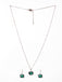 CLARA 925 Sterling Silver Celia Pendant Earring Chain Jewellery Set 