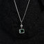 CLARA 925 Sterling Silver Bianca Pendant Chain Necklace 