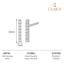 CLARA 925 Sterling Silver Bar Studs Earrings Gift for Kids Girls
