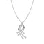 CLARA 925 Sterling Silver Iris Pendant Chain Necklace 