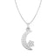 Silver Moon Star Pendant Chain Necklace