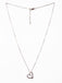 CLARA 925 Sterling Silver Pink Heart Pendant Chain Necklace 