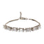 CLARA Made with Swiss Zirconia 925 Sterling Silver Viola Solitaire Bracelet Gift for Women and Girls