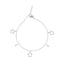 Silver Star & Pearl Anklet Payal ( Single ) Chain