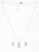 CLARA 925 Sterling Silver Iris Pendant Earring Chain Jewellery Set 