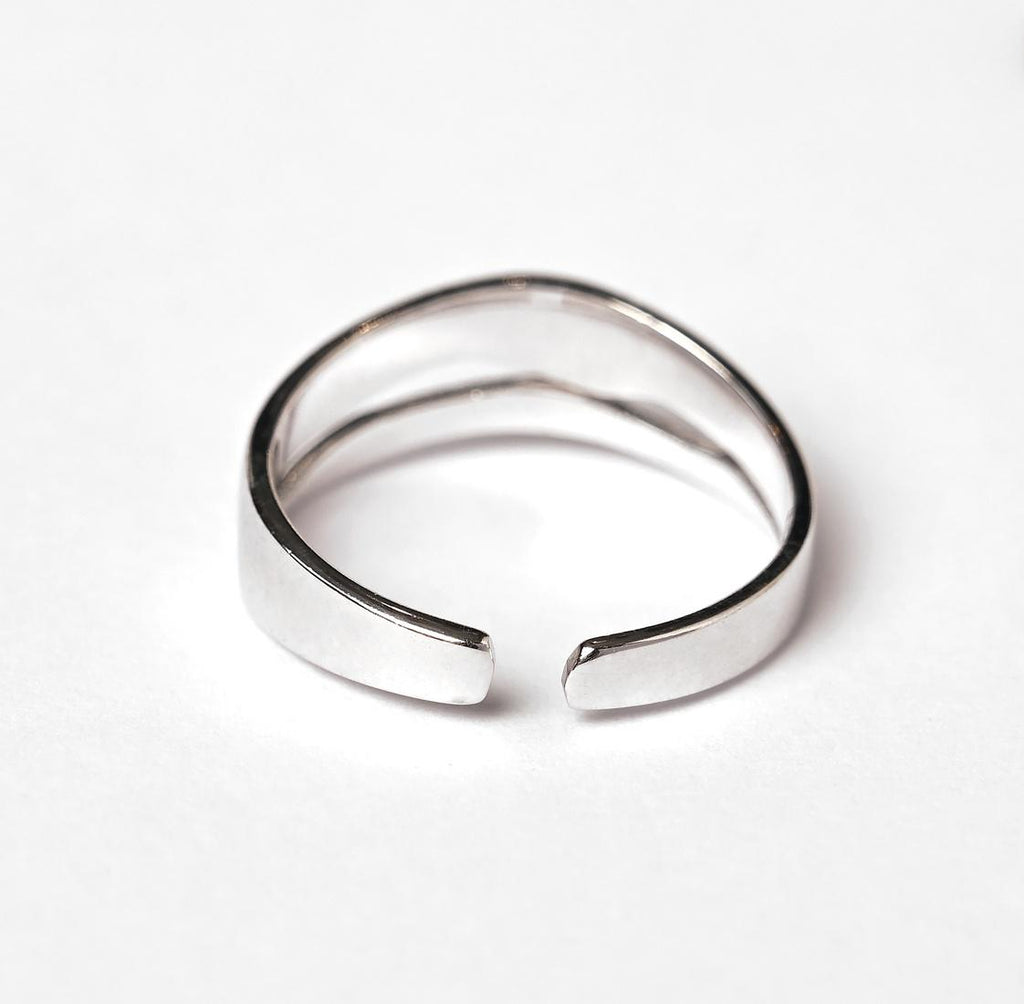 CLARA Pure 925 Sterling Silver Casual wear Finger Ring 