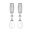 Silver Pearl Queen Earrings