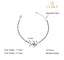 CLARA 925 Sterling Silver Heart Hand Mangalsutra Bracelet