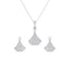 Silver Ginkgo Leaf Jewellery Set