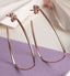 CLARA 925 Sterling Silver Olya Hoop Earring Rose Gold Plated Gift for Women & Girls