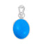 Certified Turquoise (Firoza) Silver Pendant 9.3cts or 10.25ratti