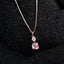 CLARA 925 Sterling Silver Rosa Pendant Chain Necklace 