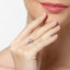 CLARA Made with Swiss Zirconia 925 Sterling Silver Round Solitaire Ring Gift for Women and Girls