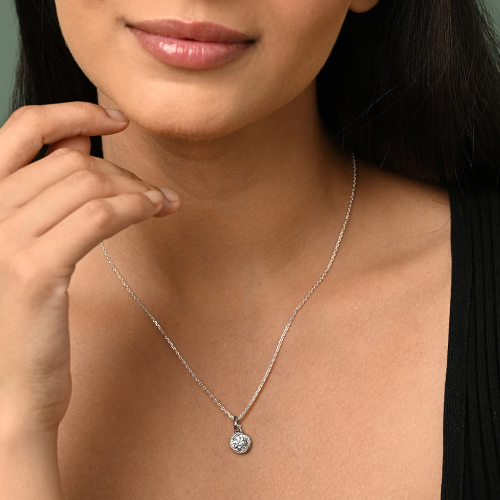 Silver Renzo Designer Pendant Chain