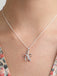 CLARA 925 Sterling Silver Vega Pendant Chain Necklace 