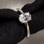 CLARA Made with Swiss Zirconia 925 Sterling Silver Oval Solitaire Ring Gift for Women and Girls