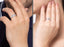 CLARA Pure 925 Sterling Silver Franco Adjustable Couple Band, Promise Rings for Lovers