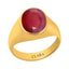 Certified Ruby Premium Manik Bold Panchdhatu Ring 9.3cts or 10.25ratti
