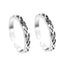 Silver Knotted Toe Rings Pair , Oxidised
