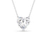 Silver Heart's Desire Solitaire Pendant Chain